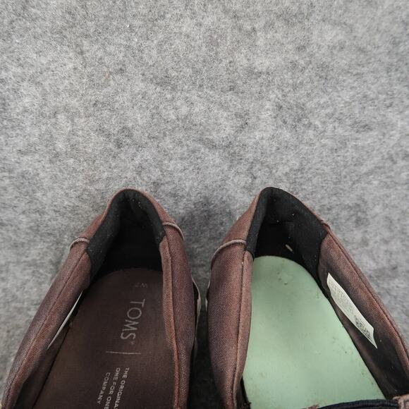 Toms Shoes Womens 7 Slip On Sneakers Platfrom Alpargatas Canvas Casual Trainers - Picture 3 of 12